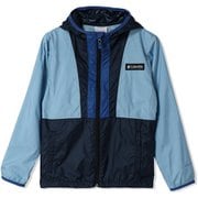 バックボウルフーデッドウインドブレイカー キッズ ジャケット Ripple Blue, Coll Navy, Mountain Blue(431) Sサイズ SY9421