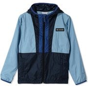 バックボウルフーデッドウインドブレイカー キッズ ジャケット Ripple Blue, Coll Navy, Mountain Blue(431) Mサイズ SY9421