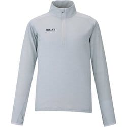 ウビック ウール ジップ ロングスリーブ レディース カットソー SILVER（N7372） Mサイズ（日本：Lサイズ） MIV03215