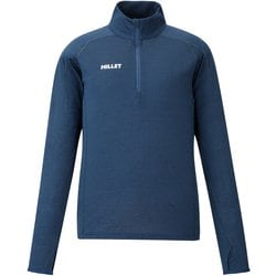 ウビック ウール ジップ ロングスリーブ レディース カットソー SAPHIR（N7317） Mサイズ（日本：Lサイズ） MIV03215