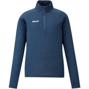 ウビック ウール ジップ ロングスリーブ レディース カットソー SAPHIR(N7317) Mサイズ(日本:Lサイズ) MIV03215
