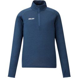 ウビック ウール ジップ ロングスリーブ レディース カットソー SAPHIR（N7317） Lサイズ（日本：XLサイズ） MIV03215