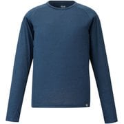 ウビック ウール クルー ロングスリーブ レディース カットソー SAPHIR(N7317) Mサイズ(日本:Lサイズ) MIV03216