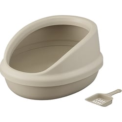 猫のトイレ ハーフカバー ブラウン P-NE-500-H-BR