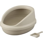 猫のトイレ ハーフカバー ブラウン P-NE-500-H-BR