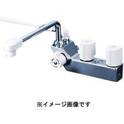 KF207NR3 [デッキ型一時止水付2ハンドルシャワー左側シャワー300mmパイプ付]