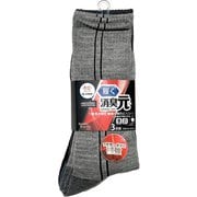 消臭元 つま先かかと補強クルー丈3P 25-27 SSG-081