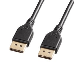 DisplayPortケーブル 2.1 VESA認証品 DP40 UHBR13.5/UHBR10対応 16K60Hz/8K60Hz/4K240Hz 1m ブラック 金メッキピン KC-DP4010