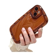 iPhone 15用 clear collar AirY case SP-CLCOAIRCA15-BR