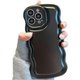 iPhone 15用 metallic wave case SPS-MEWACA15-BK