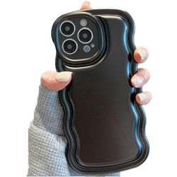 iPhone 15用 metallic wave case SPS-MEWACA15-BK