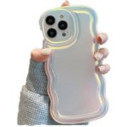 iPhone 15用 metallic wave case SPS-MEWACA15-WH