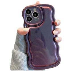 iPhone 15用 metallic wave case SPS-MEWACA15-PU