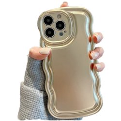 iPhone 15用 metallic wave case SPS-MEWACA15-GD