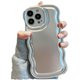 iPhone 15用 metallic wave case SPS-MEWACA15-SV