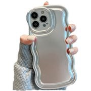 iPhone 15用 metallic wave case SPS-MEWACA15-SV