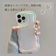 iPhone 16用 metallic wave case SPS-MEWACA16-WH