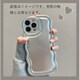 iPhone 16用 metallic wave case SPS-MEWACA16-SV