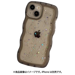 iPhone 15用 wave Gulitter case SP-WAGUCA15-BK