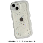 iPhone 15用 wave Gulitter case SP-WAGUCA15-WH