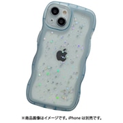 iPhone 15用 wave Gulitter case SP-WAGUCA15-BL
