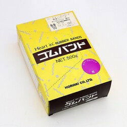 ハートインゴムバンド 紫 NO.130