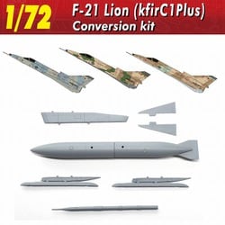 0343 1/72 F-21ライオン（クフィルC1プラス） 改造キット [プラモデル用パーツ]