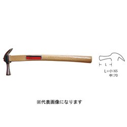 ステン仮枠ハンマー（曲木柄） 450止付 中