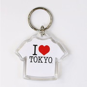 I LOVE TOKYO キーホルダー Tシャツ形 ホワイト