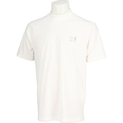 UAアーマードライ ショートスリーブ モックネック シャツ メンズ ゴルフ シャツ White/Metallic Silver（100） LGサイズ 6001250 51