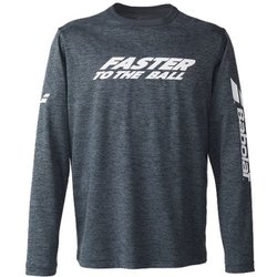 ピュアロングスリーブシャツ メンズ テニス 長袖シャツ ブラック（BK00） Mサイズ BUP5503