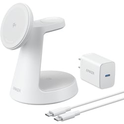 ワイヤレス充電器 Anker MagGo Wireless Charging Station （3-in-1, Dock Stand） ホワイト B25M4521