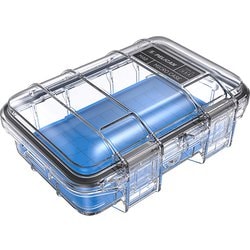 M40 マイクロケース ブルー/クリア 17.3×12.7×6.6cm 正規品 ハードケース M400-0260-100