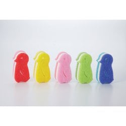 5つ子ペンギンスポンジ（キッチン用） 5色組