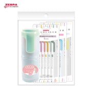 限定 ラインマーカー MILD LINER（マイルドライナー）15色セット ビッグボトル付 ブルーグリーン WKT7-15C-BB-BG