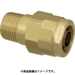 ダブルロックジョイント WJ1型 テーパおねじ（黄銅） R1/2×13A WJ1-1313-S