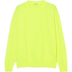 ゴルフウェアメンズ M-ワンカラーニット プルオーバー セーター M イエロー 011-13210-48-032