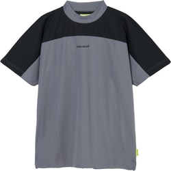 ゴルフウェアメンズ M-ポリエステルカノコ キモノスリーブ シャツ半袖 XL Lグレー 011-23442-52-011