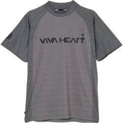 ゴルフウェアメンズ M-パターンメッシュ アスレチックハンソデカットソー シャツ半袖 M ブラック 011-23443-48-019