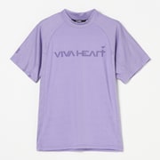 ゴルフウェアメンズ M-パターンメッシュ アスレチックハンソデカットソー シャツ半袖 M パープル 011-23443-48-083
