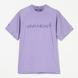 ゴルフウェアメンズ M-パターンメッシュ アスレチックハンソデカットソー シャツ半袖 XL パープル 011-23443-52-083