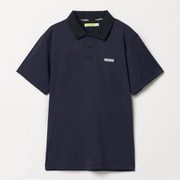 ゴルフウェアメンズ M-高機能ベアテン ジャガードエリポロシャツ シャツ半袖 XL ネイビー 011-23445-52-098