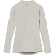 ゴルフウェアレディース L-カットオフスリーブ ナイロンテレコプルオーバー シャツ長袖 S Lグレー 012-23310-38-011