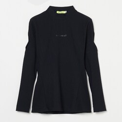 ゴルフウェアレディース L-カットオフスリーブ ナイロンテレコプルオーバー シャツ長袖 M ブラック 012-23310-40-019