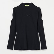 ゴルフウェアレディース L-カットオフスリーブ ナイロンテレコプルオーバー シャツ長袖 M ブラック 012-23310-40-019