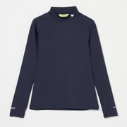 ゴルフウェアレディース L-高機能ベアテン プルオーバー シャツ長袖 S ネイビー 012-23311-38-098
