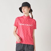 ゴルフウェアレディース L-ムシムハート ベアテンハンソデプルオーバー シャツ半袖 S ピンク 012-23344-38-073