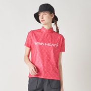 ゴルフウェアレディース L-ムシムハート ベアテンハンソデプルオーバー シャツ半袖 M ピンク 012-23344-40-073