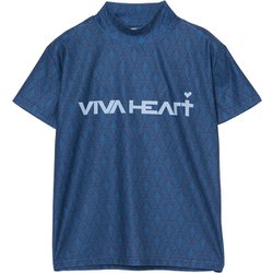 ゴルフウェアレディース L-ムシムハート ベアテンハンソデプルオーバー シャツ半袖 L ネイビー 012-23344-42-098