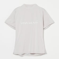 ゴルフウェアレディース L-ハート バック ダブルメッシュハンソデプルオーバー シャツ半袖 S Lベージュ 012-23441-38-051
